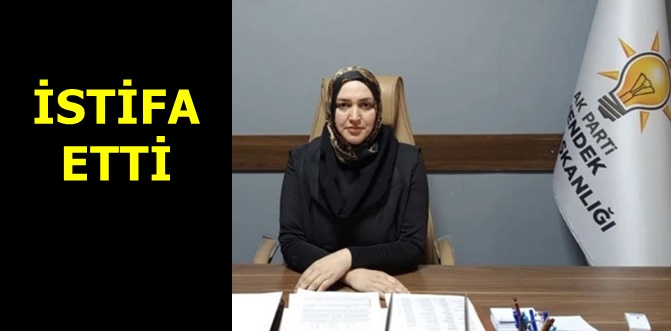 Hendek'te AK Parti Kadın Kolları Başkanı istifa etti