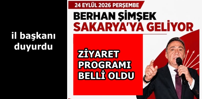 İl başkanı duyurdu...