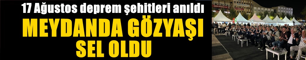 Deprem şehitleri anıldı